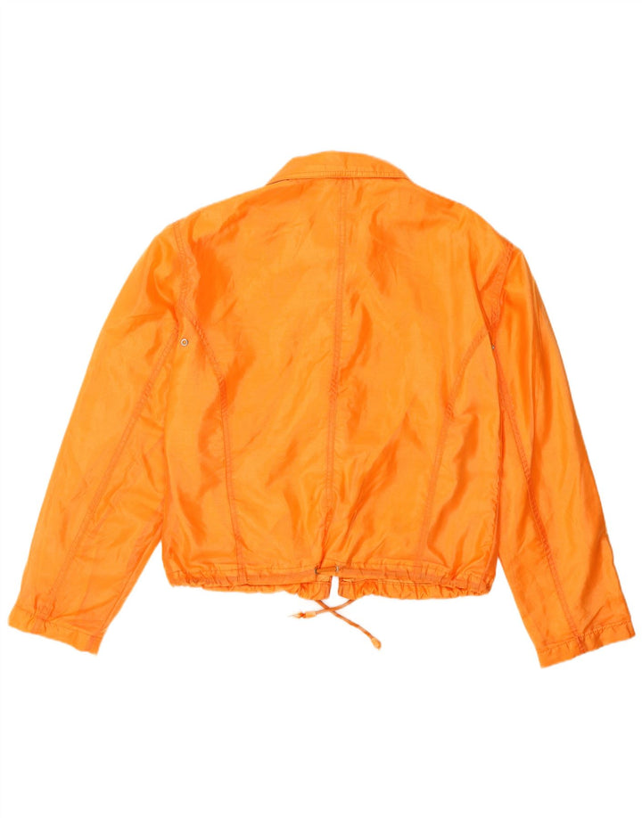 Stefanel Γυναικείο Bomber Jacket UK 14 Medium Orange Polyamide