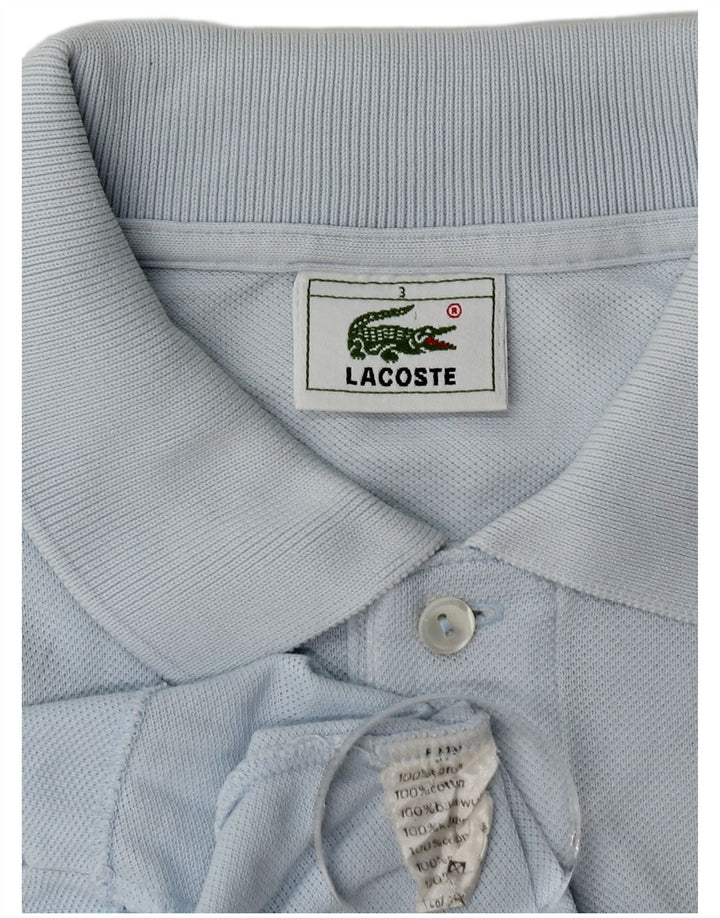 Ανδρικό μπλουζάκι πόλο Lacoste, μέγεθος 3, μικρό μπλε βαμβακερό