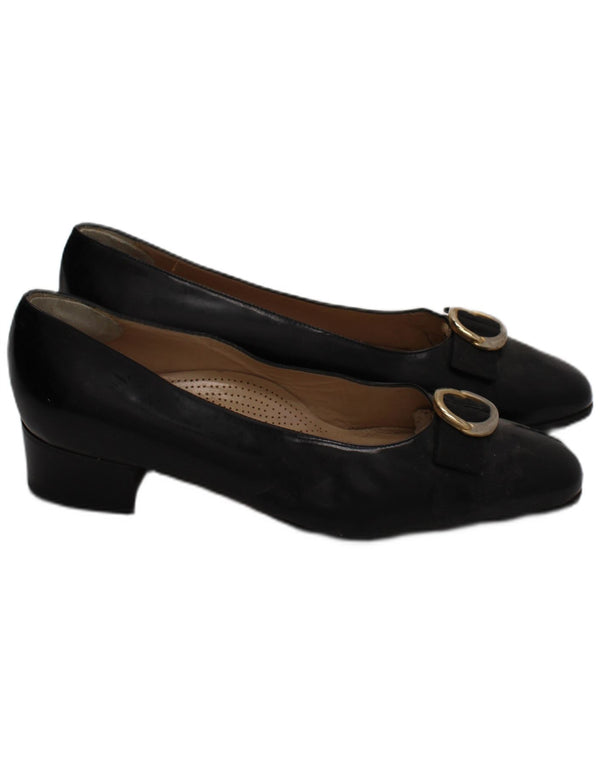 Valle Verde Womens Ballet Flat UK Size 6 Μαύρο δέρμα