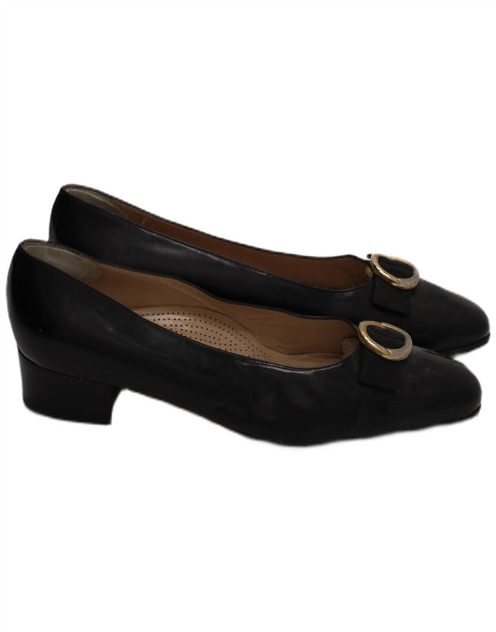 Valle Verde Womens Ballet Flat UK Size 6 Μαύρο δέρμα