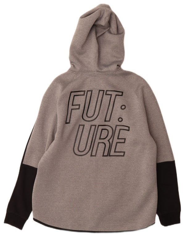 Zara Boys Graphic Zip Hoodie πουλόβερ 13-14 ετών Γκρι Καμουφλάζ Πολυεστέρας