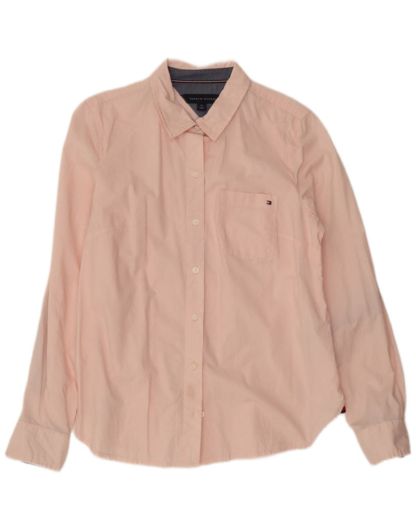 Tommy Hilfiger Γυναικείο πουκάμισο UK 10 Small Pink Cotton