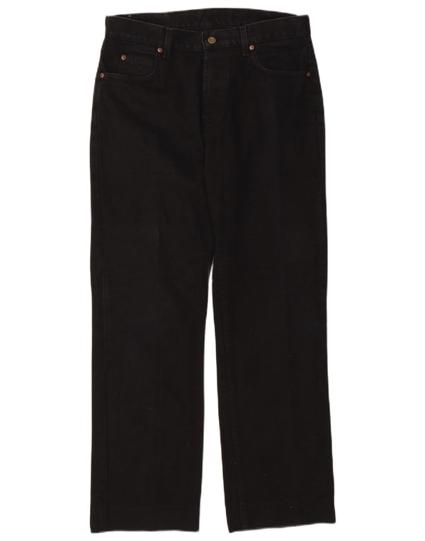 Lee Mens Straight Jeans W33 L30 Μαύρο βαμβακερό