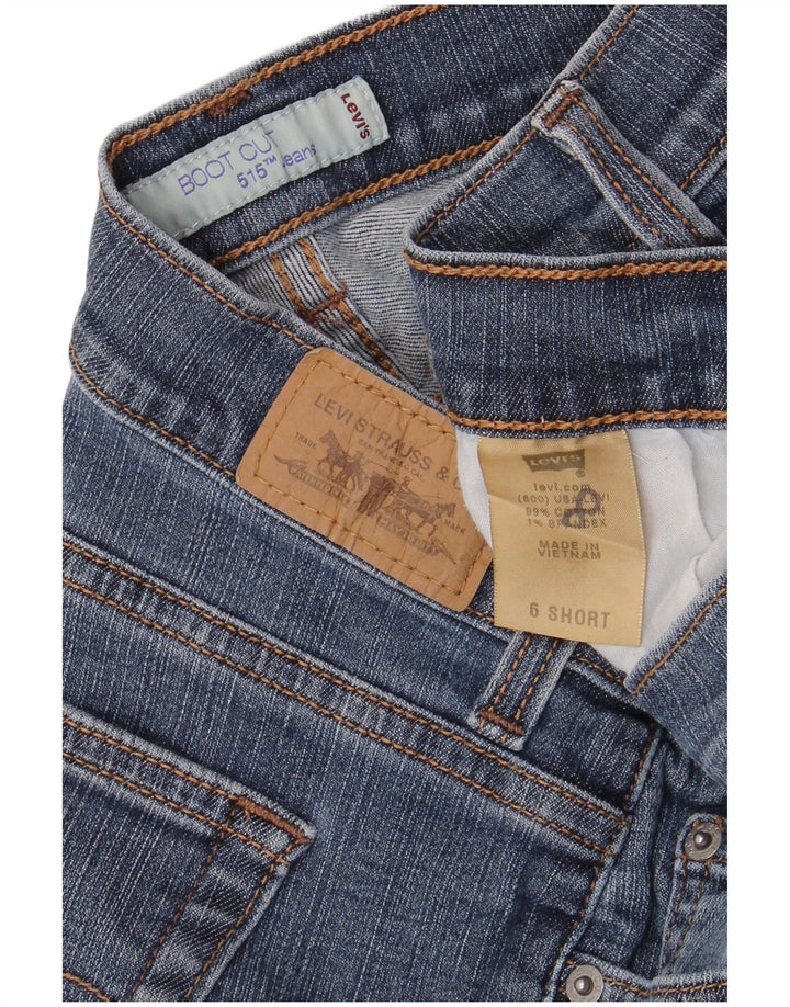 LEVI'S Γυναικείο 515 Bootcut Jeans US 6 Medium W28 L29 Μπλε βαμβακερό