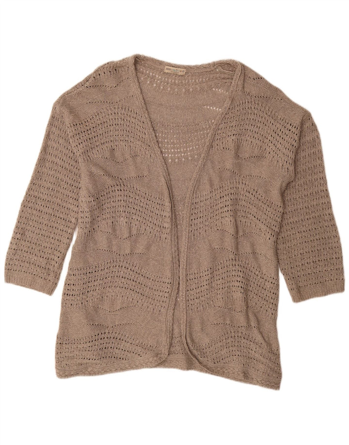 Marks & Spencer Γυναικεία ανοιχτή ζακέτα πουλόβερ UK 20 2XL Beige Polyester