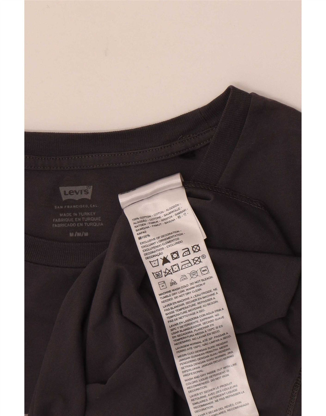 Γυναικείο γραφικό μπλουζάκι Levi's Top UK 12 μεσαίου γκρι βαμβακερό