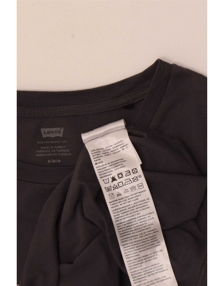 Γυναικείο γραφικό μπλουζάκι Levi's Top UK 12 μεσαίου γκρι βαμβακερό
