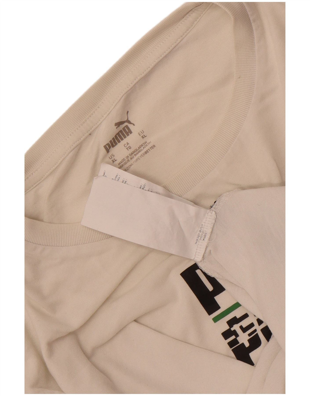Ανδρικό γραφικό T-Shirt Puma XL Λευκό βαμβακερό