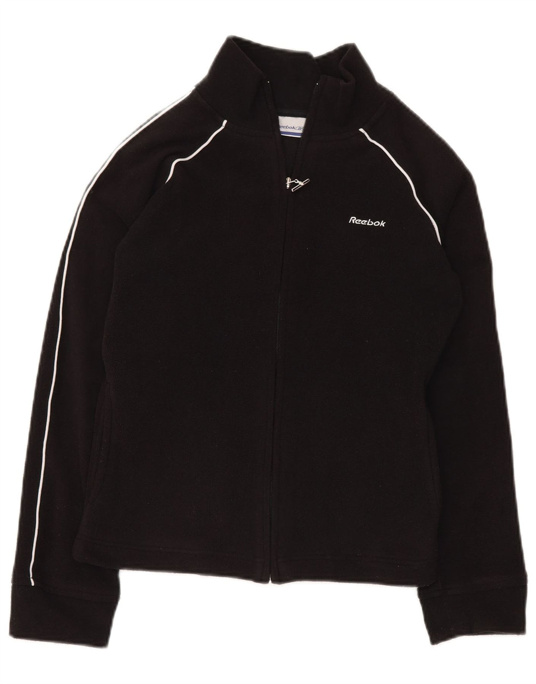 REEBOK Γυναικείο Fleece Jacket UK 10 Small Black Polyester