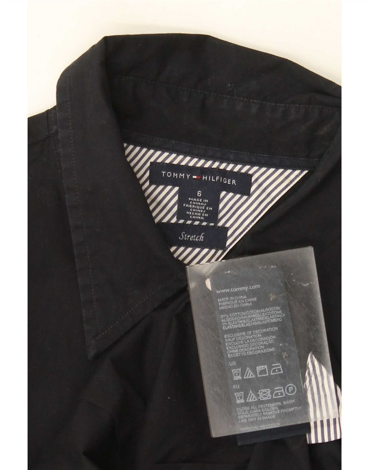 Tommy Hilfiger Γυναικείο Πουκάμισο US 6 Μεσαίο μαύρο βαμβακερό