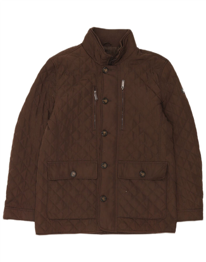 Ανδρικό καπιτονέ μπουφάν London Fog UK 40 Large Brown Polyester