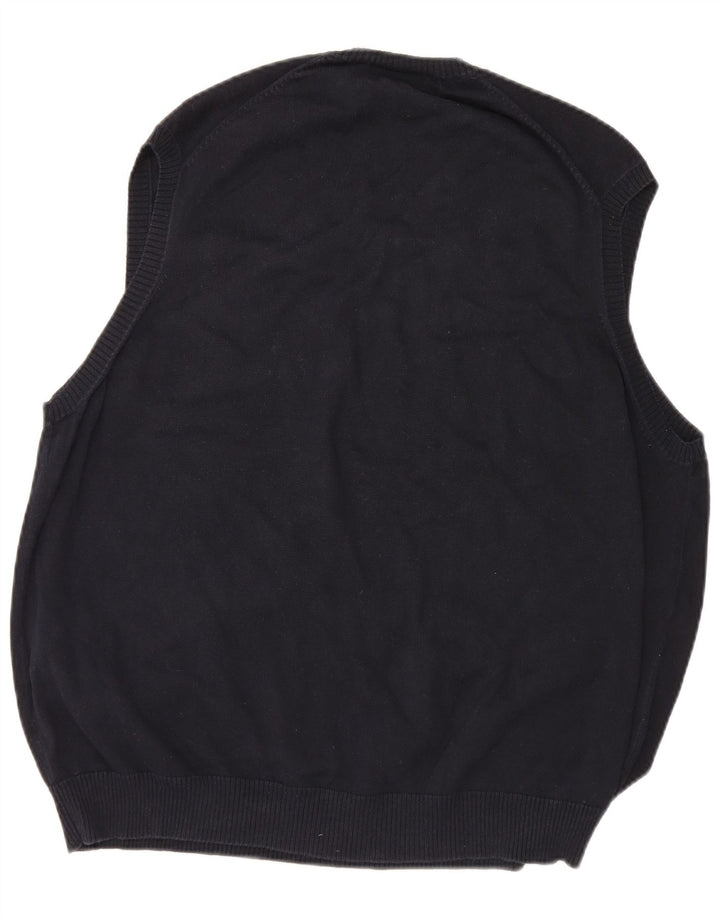 Marks & Spencer Mens Blue Harbour Vest Tank Top 2XL Navy Cotton