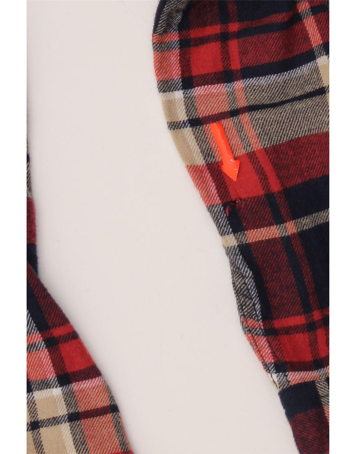 Jack & Jones Ανδρικό φανελένιο πουκάμισο XL Navy Blue Check Cotton