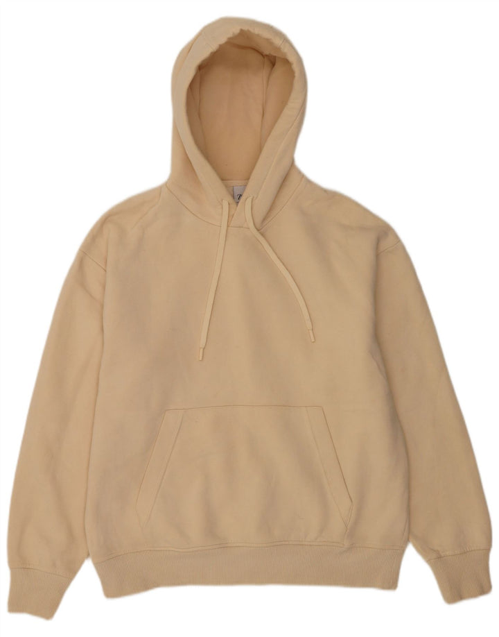 Zara Ανδρικό Hoodie Jumper Μεσαίο Μπεζ βαμβακερό