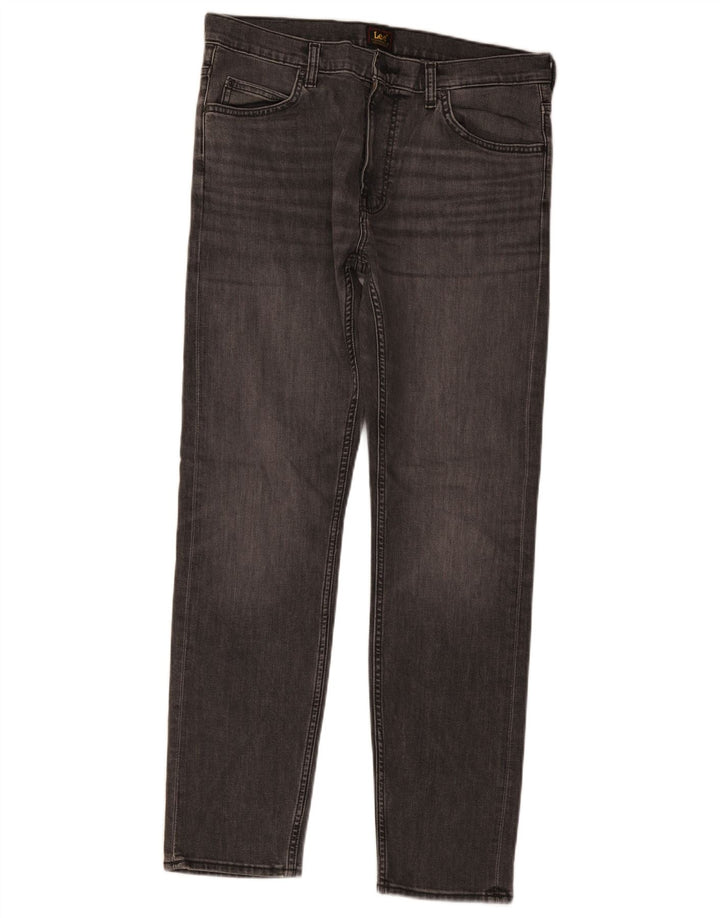 Lee Mens Rider Slim Jeans W33 L32 Γκρι βαμβακερό