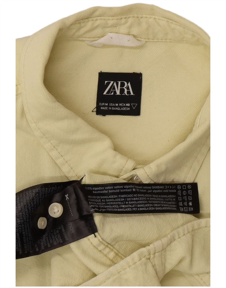 Ανδρικό πουκάμισο Zara, μεσαίο κίτρινο βαμβακερό