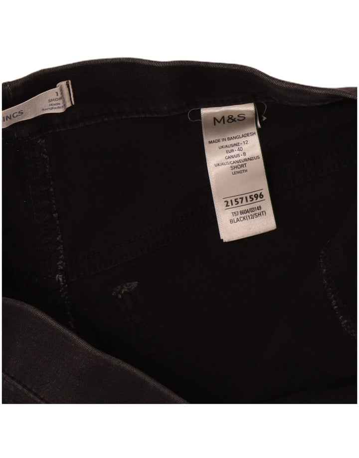 Marks & Spencer Γυναικεία Jegging Τζιν UK 12 Medium W30 L26 Black Cotton