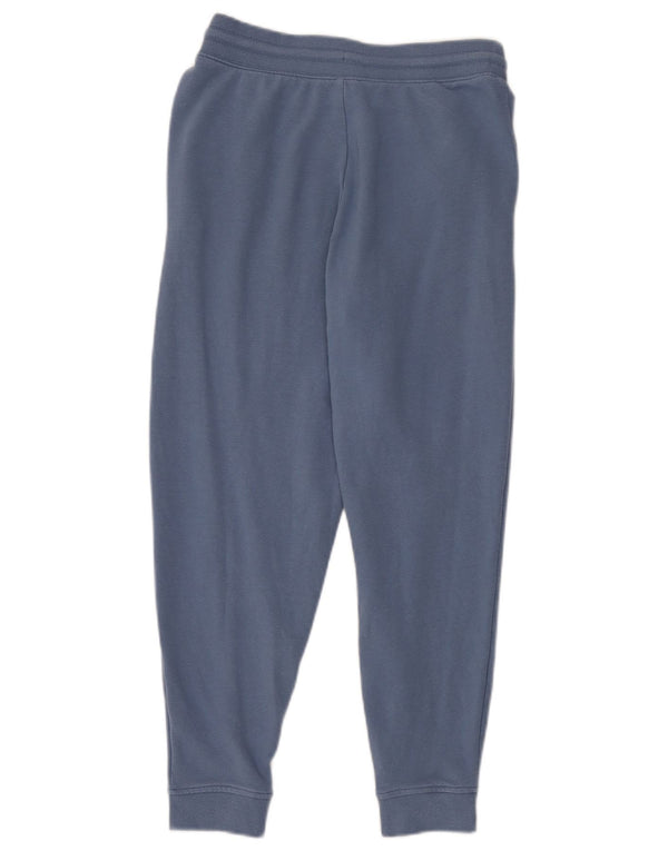 Marks & Spencer Womens Tracksuit Trousers Joggers UK 10 Small Blue Cotton