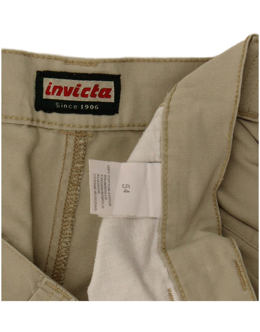 Ανδρικό σορτς Cargo Invicta IT 54 2XL W36 Μπεζ βαμβακερό