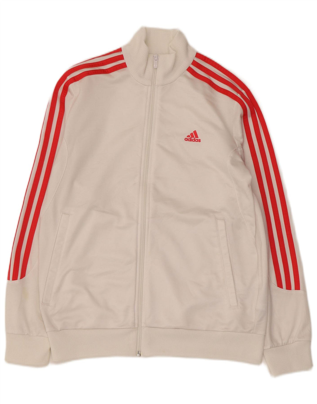 ADIDAS Boys αθλητική φόρμα Top Jacket 13-14 Years White Polyester