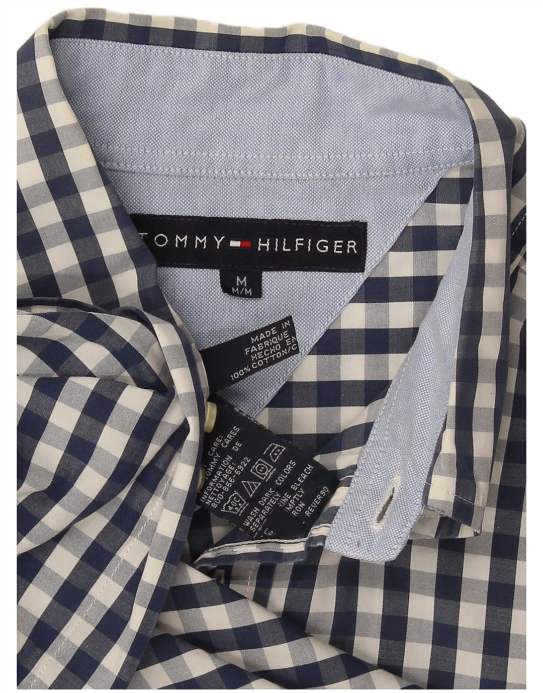 Ανδρικό πουκάμισο Tommy Hilfiger, Βαμβακερό, μεσαίο, μπλε ναυτικό