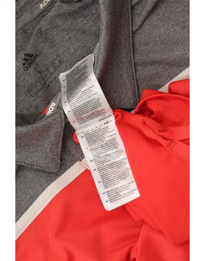 Ανδρικό πουκάμισο Adidas Polo με μεγάλο κόκκινο χρώμα πολυεστέρα