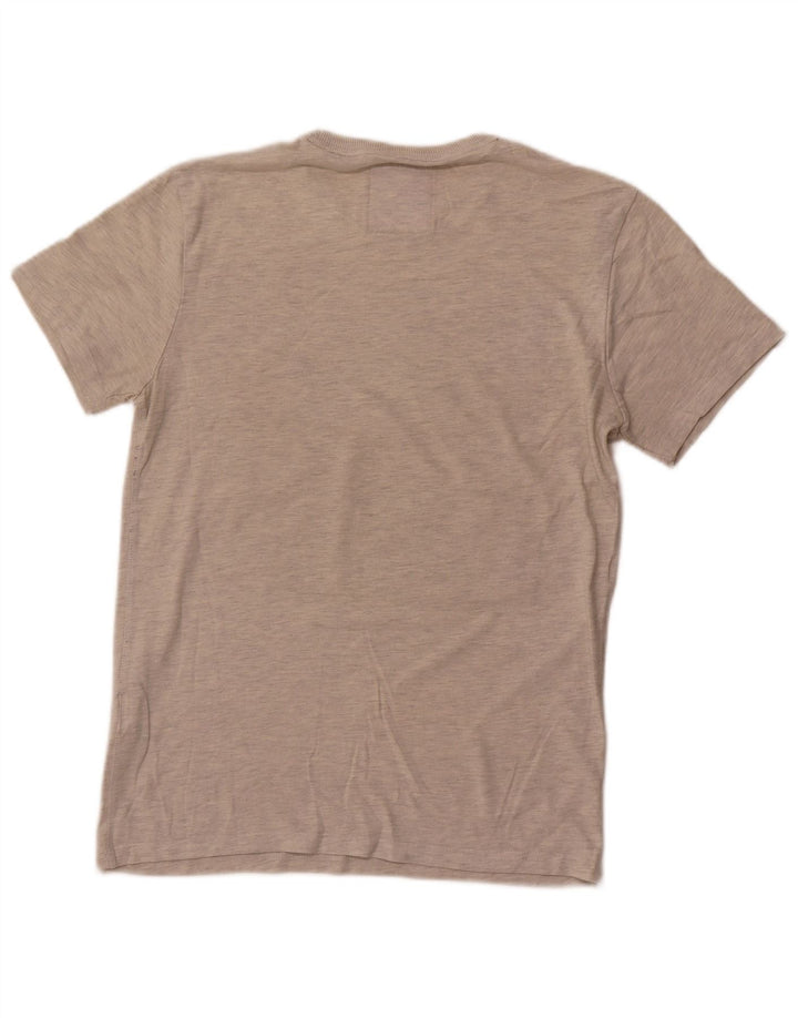 Superdry Mens Limited Edition Graphic T-Shirt Top μεγάλο γκρι βαμβακερό