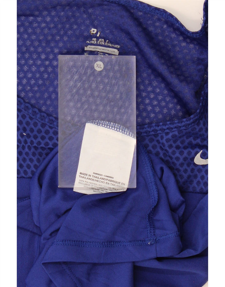 NIKE Womens Dri Fit T-Shirt Top UK 18 XL Blue Polyester Vintage Nike and Second-Hand Nike from Messina Hembry 