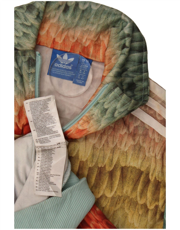 Γυναικεία αθλητική φόρμα Adidas Top Jacket UK 10 Small πολύχρωμα γεωμετρικά