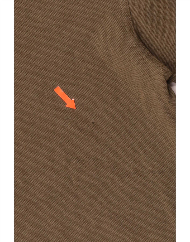 Fred Perry Ανδρικό πουκάμισο πόλο από μεσαίο χακί βαμβακερό