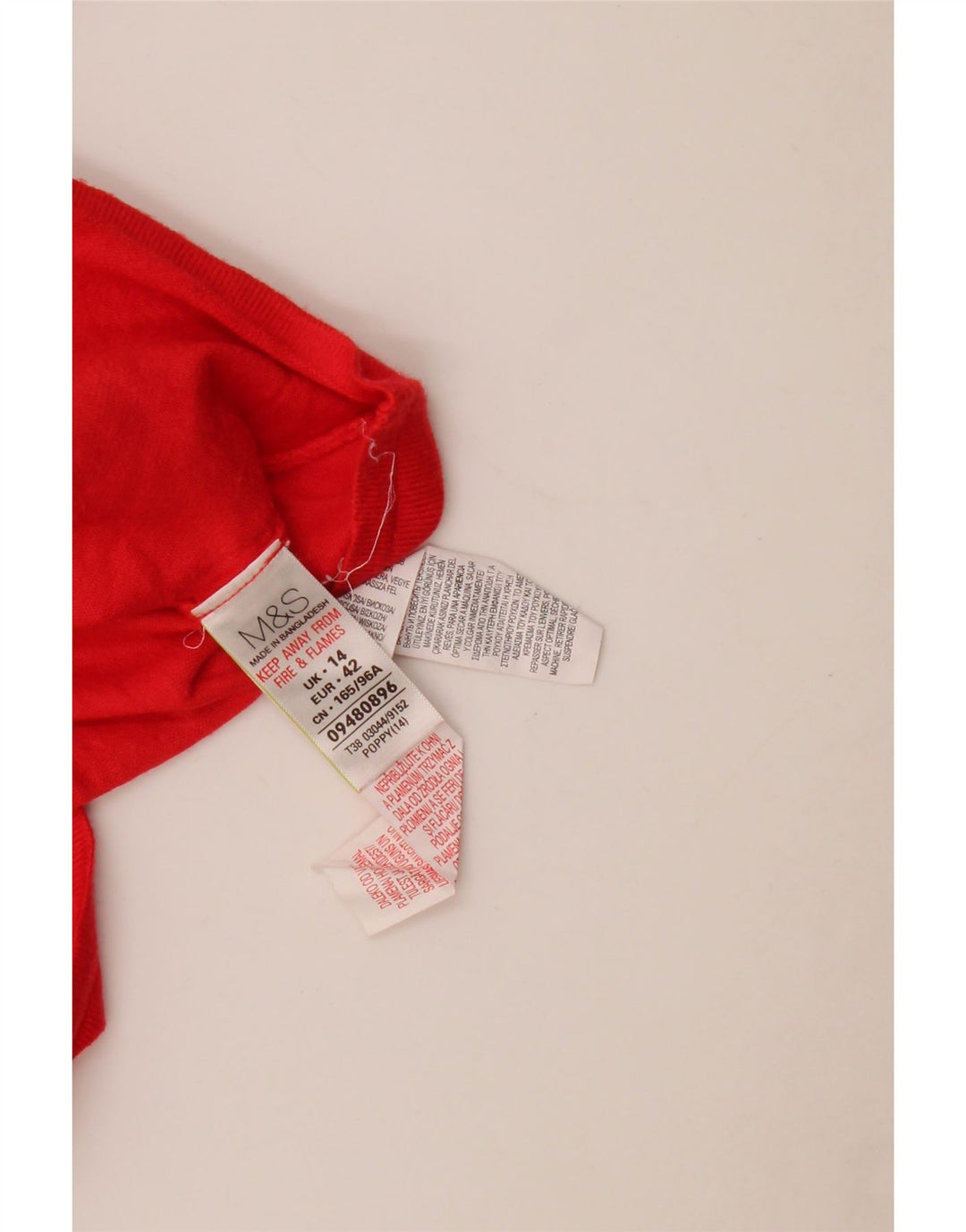Marks & Spencer Γυναικείο γιλέκο Tank Top UK 14 Μεγάλη κόκκινη βισκόζη