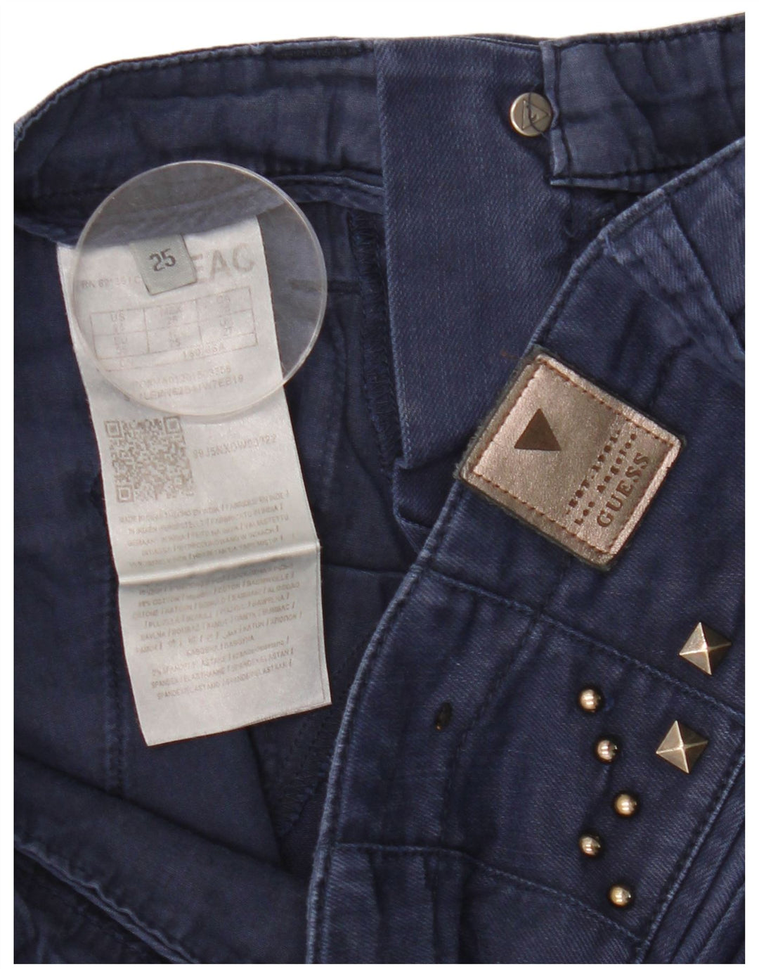 GUESS Γυναικείο Slim Jeans W27 L28 Navy Blue Cotton