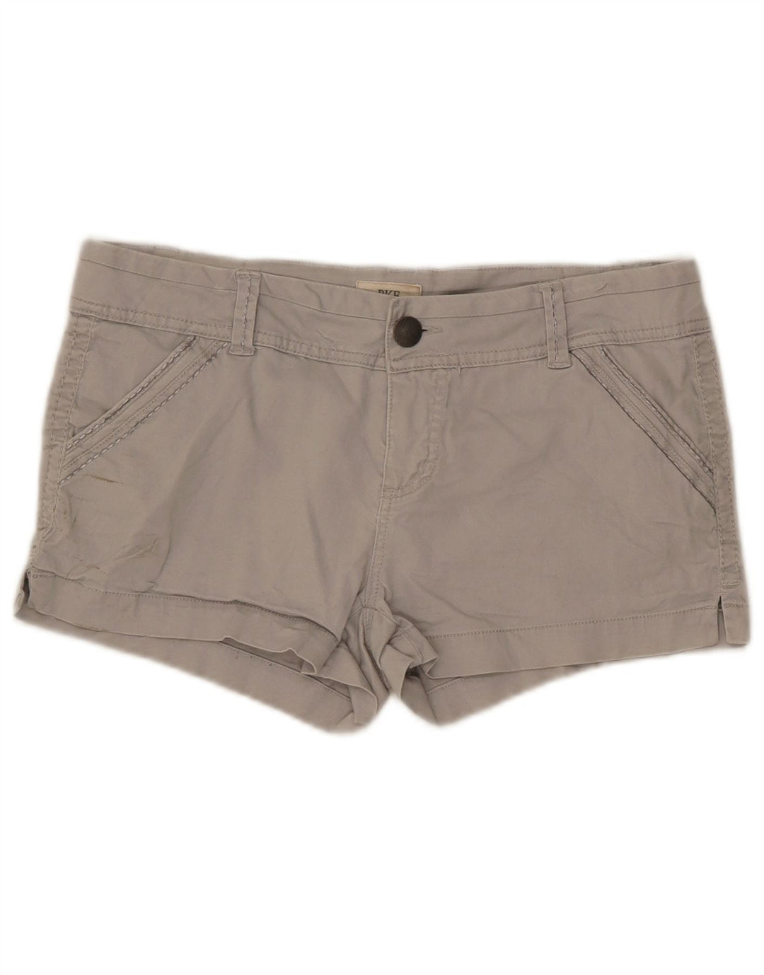 BKE Γυναικείο Σορτς Chino με χαμηλόμεσο W30 Βαμβακερό μεσαίο γκρι