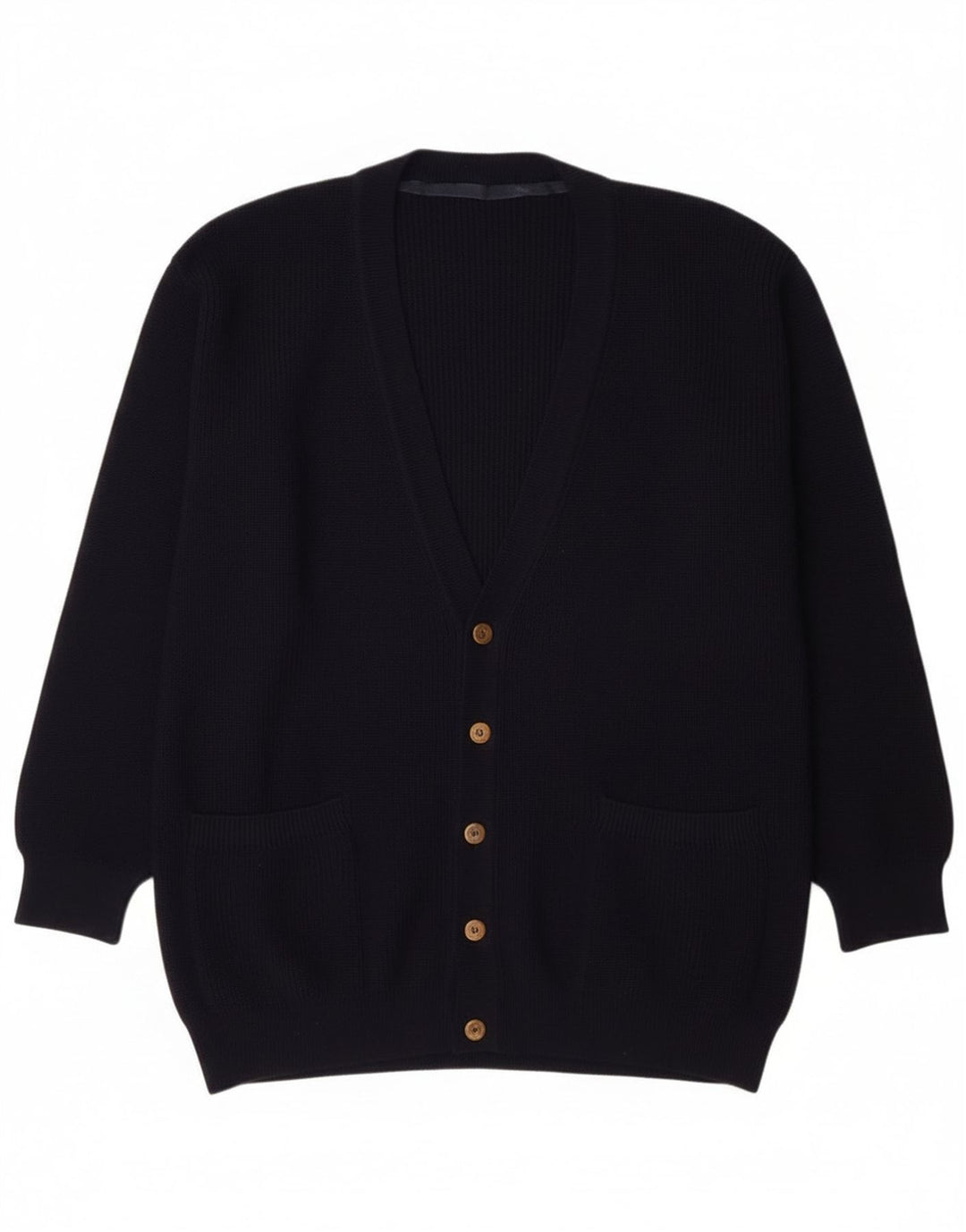 Vintage Ανδρική Ζακέτα πουλόβερ Μεγάλο Navy Blue New Wool