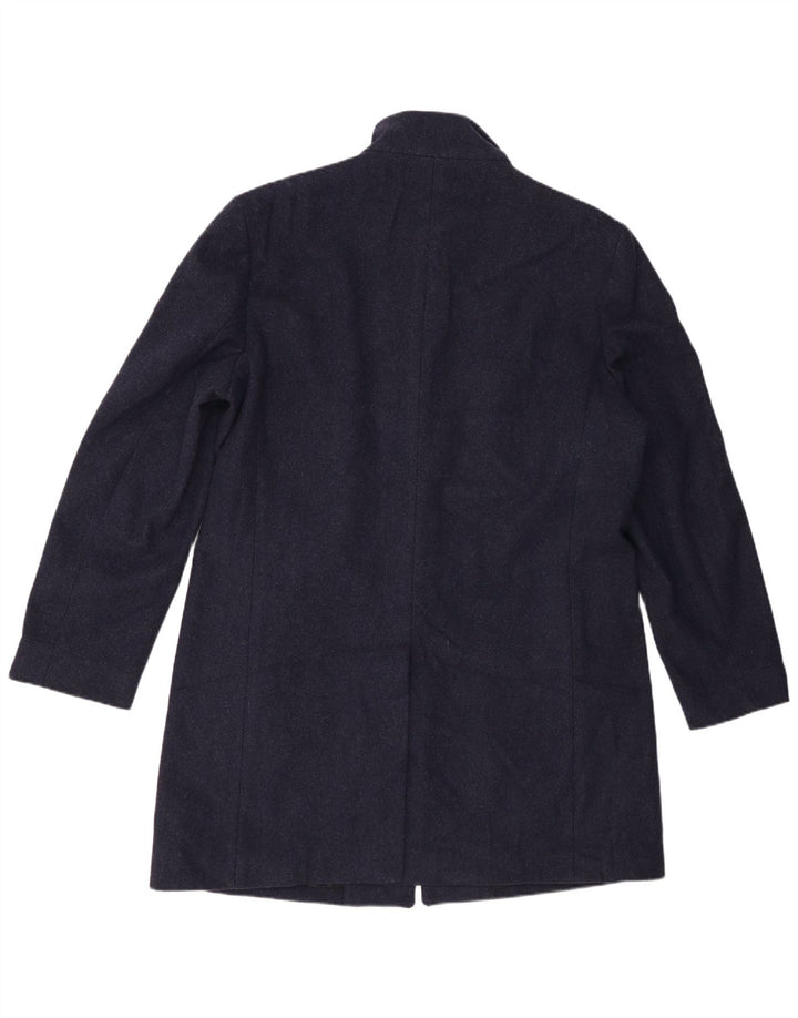 Ανδρικό πανωφόρι Marks & Spencer UK 42 XL Navy Blue Wool