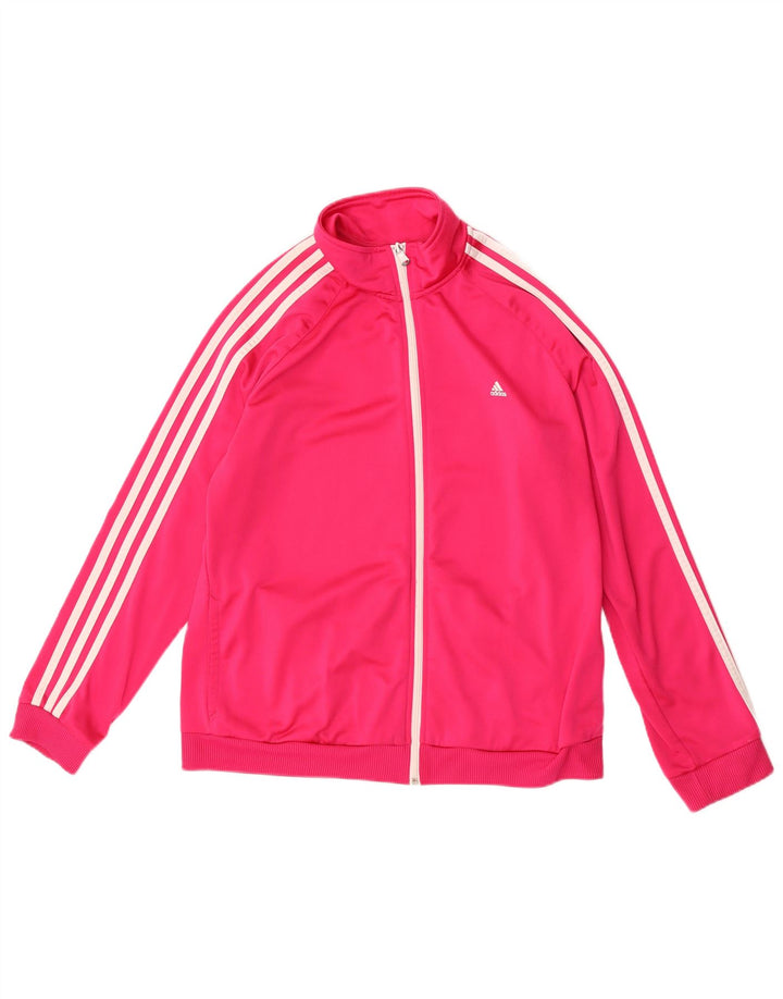 Γυναικεία αθλητική φόρμα Adidas Top Jacket UK 20/22 XL Pink Polyester