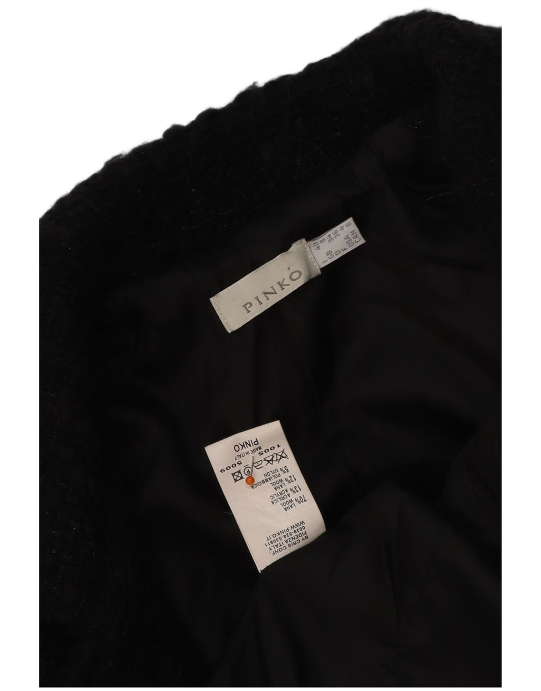 PINKO Γυναικείο σακάκι blazer UK 8 Small Black Wool
