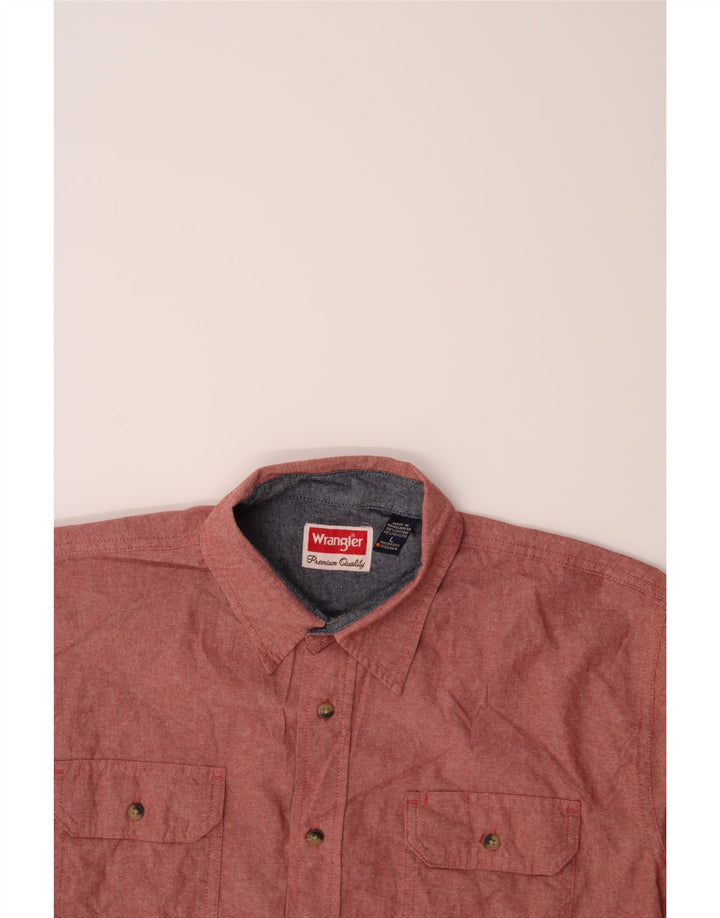 WRANGLER Mens Short Sleeve Shirt Large Pink Cotton Vintage Wrangler and Second-Hand Wrangler from Messina Hembry 
