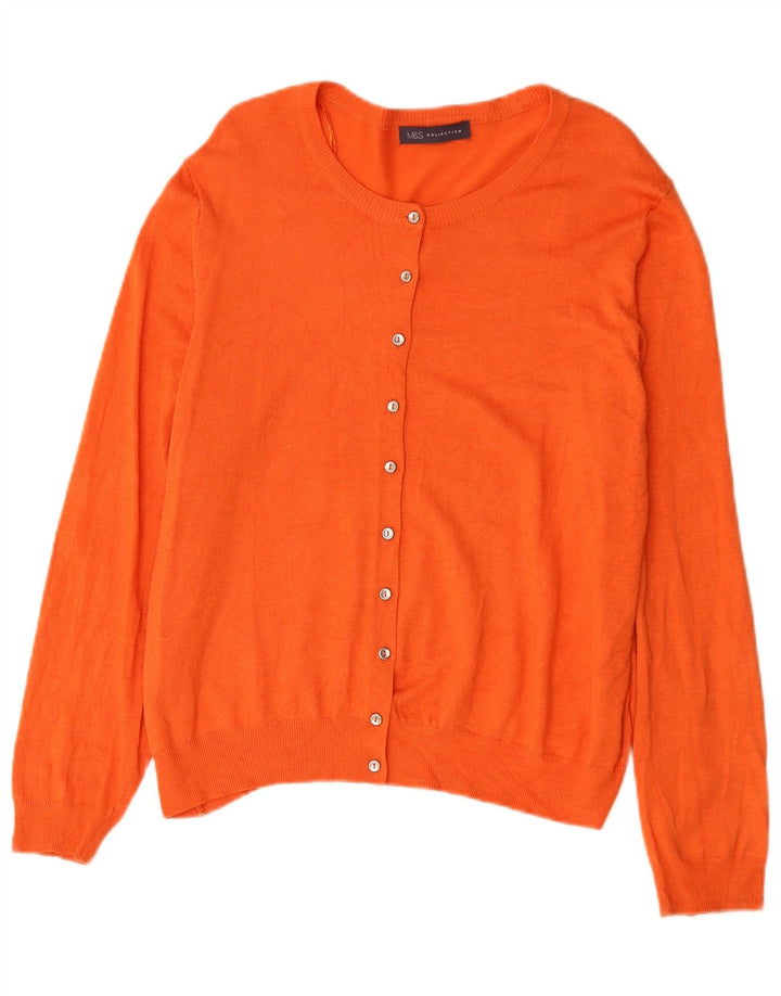 Marks & Spencer Γυναικεία Ζακέτα πουλόβερ UK 18 XL Πορτοκαλί