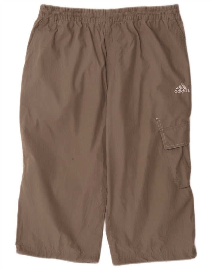 Παντελόνι αθλητικής φόρμας Adidas Ανδρικό Capri Cargo Μεσαίο γκρι πολυεστέρα