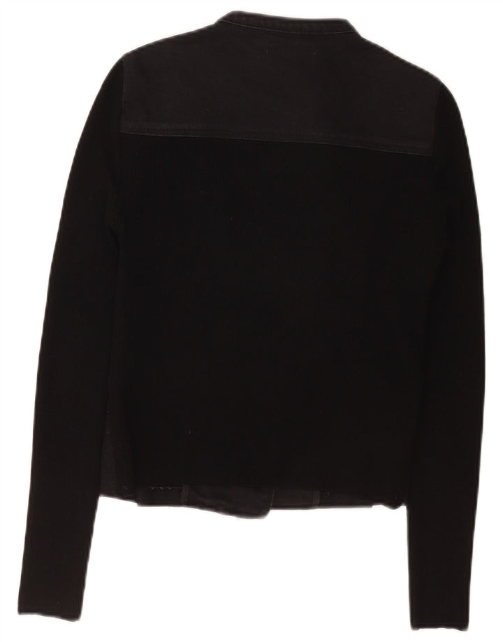 Karen Millen Γυναικείο Crop Biker Jacket US 1 2XS Μαύρο