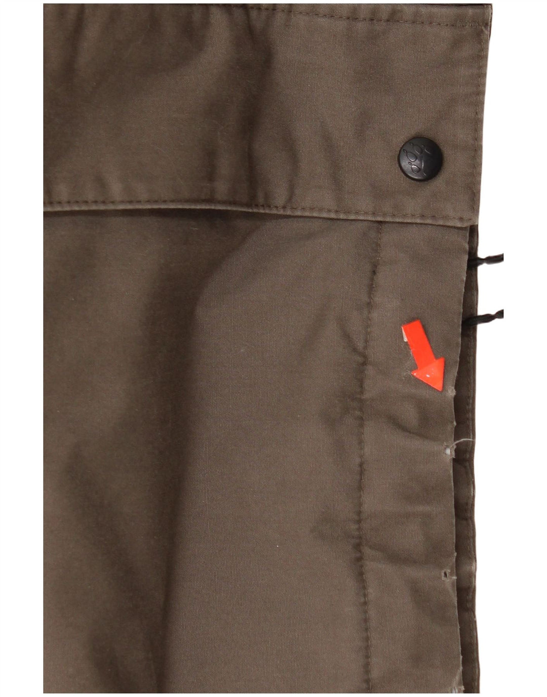 Jack Wolfskin Ανδρικό μπουφάν με κουκούλα αντιανεμικό UK 40 μεγάλο καφέ πολυεστέρα