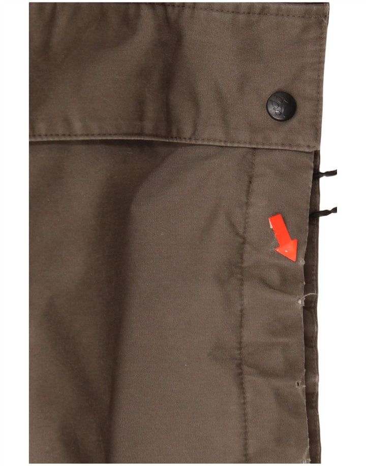 Jack Wolfskin Ανδρικό μπουφάν με κουκούλα αντιανεμικό UK 40 μεγάλο καφέ πολυεστέρα