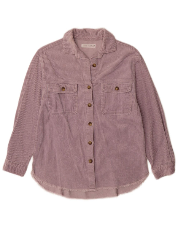 Zara Girls Corduroy πουκάμισο 11-12 ετών Μωβ βαμβακερό