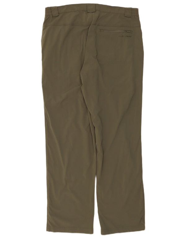 MAMMUT Ανδρικό ίσιο παντελόνι πεζοπορίας IT 54 2XL W36 L32 Khaki Nylon