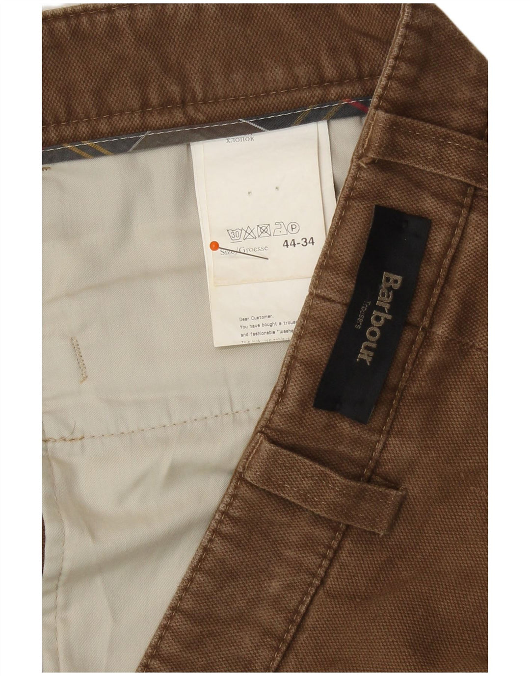 Ανδρικό ίσιο παντελόνι Barbour W44 L31 Μπεζ