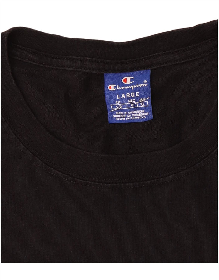 Ανδρικό Champion Graphic Top Μακρύ Μαύρο Μακρύ