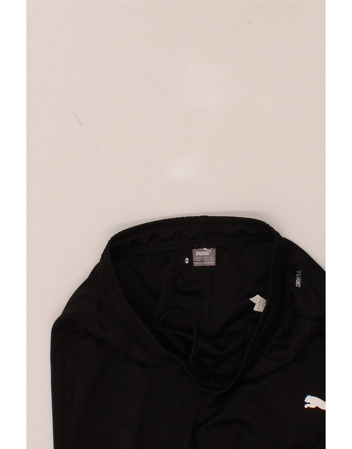 PUMA Boys Tracksuit Trousers 13-14 Years  Black Colourblock Polyester Vintage Puma and Second-Hand Puma from Messina Hembry 