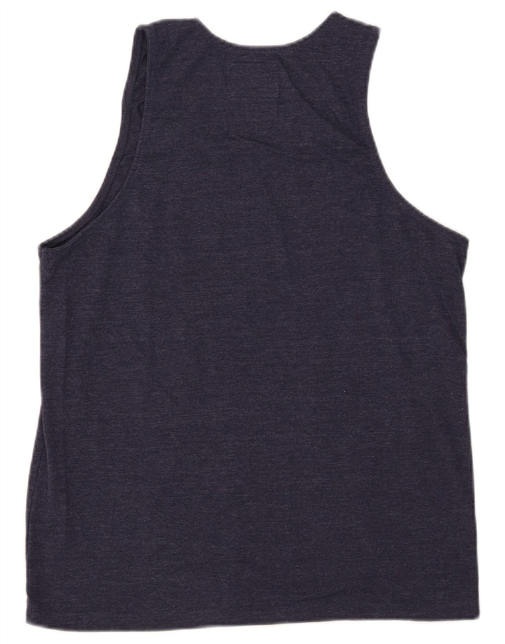 Ανδρικό γραφικό γιλέκο Champion Top Medium Navy Blue Cotton