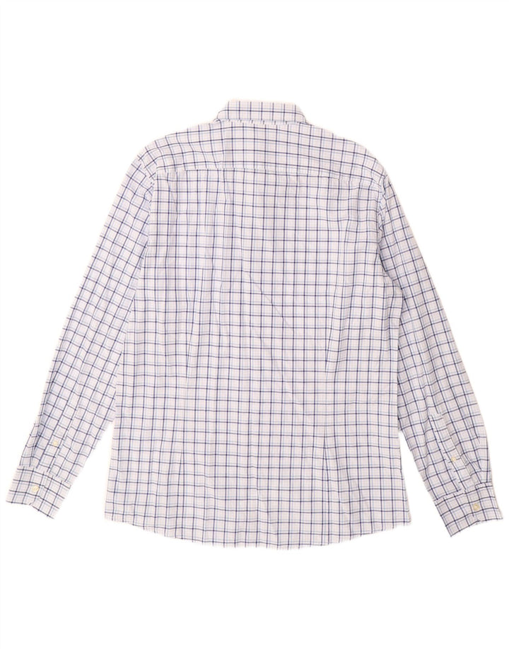 Ανδρικό πουκάμισο Benetton XL Blue Check Cotton